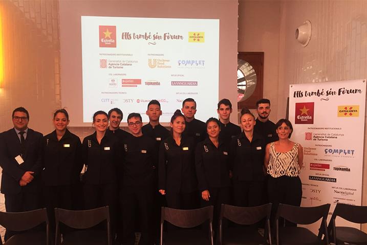 Alumnos del CETT participan en la presentación del Fòrum Gastronòmic Barcelona 2016